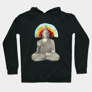 Buddha with rainbow Hoodie